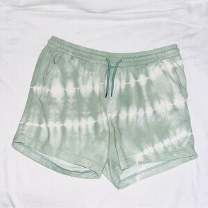 Green Tye Dye Sweat Shorts